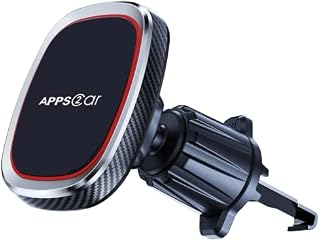 APPS2Car Magnetic Car Phone Holder, Upgrade Hook And 6*N52 Strongest Magnets,360° Rotation Air Vent Universal Car Phone Holder Magnetic Compatible For iPhone 14 13 12 11 Max Galaxy Huawei Oneplus Etc.
