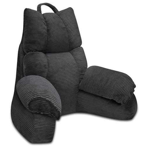 RRPAHWTV Reading Pillow with Arm Rests & Memory Foam, Large