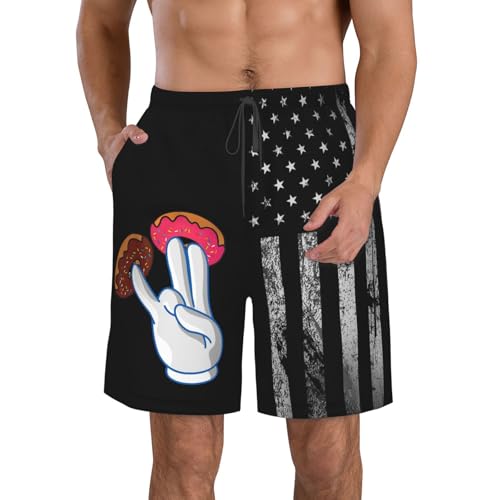 2 in The Pink 1 in The Stink Dirty Humor Swim Trunks Hawaiian Beach Short Quick Dry Board Shorts Breathable Fit