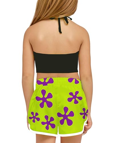 Image of Deerose Kids Hawaiian Swim Board Shorts Quick Dry Active Swim Trunk 5-14 Years