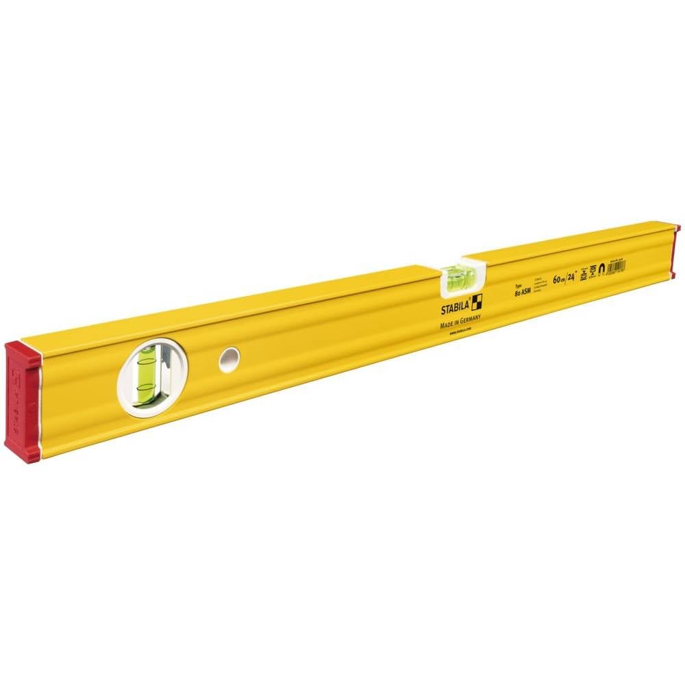 Stabila - Livella a bolla 80 ASM, 60 cm con sistema a magneti in terre rare, Multicolore