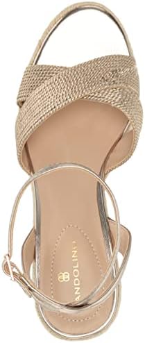 Bandolino Women's JESTTER Wedge Sandal, Rose Gold 680, 8 | Image 4