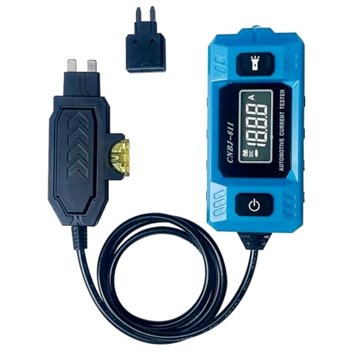 Probador de circuito automotriz de alta precisión de 20A con pantalla LCD azul