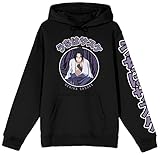 Bioworld Naruto Shippuden Sasuke Uchiha Close Up Men's Black Sweatshirt-Medium