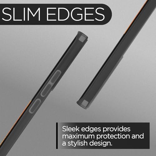 Image of Pikkme Motorola Moto Edge 50 Fusion 5G / Motorola Moto G96 5G Frosted Translucent Clear Back Cover Flexible Case Shockproof Protective Silicone Thin Cover (Black)
