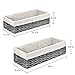 Anwelynd Wicker Baskets with Liner for Storage, 2 Pack Decorative Woven Storage Baskets for Organizing, Toilet Paper Basket Storage, Bathroom Storage Bins, Bathroom Basket for Organizing Closet(Grey)