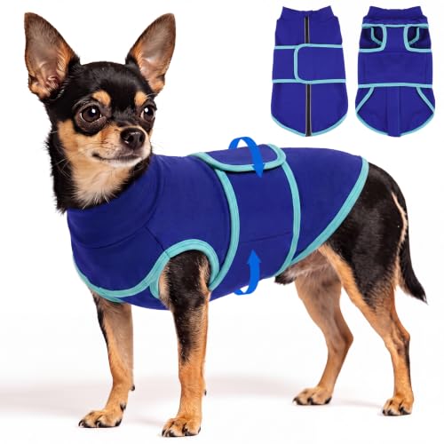 Image of Nanaki Adjustable Calming Vest Shirt for Dogs from Loud Noises,Blue,XS