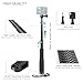 GEPULY Short Selfie Stick Pole Waterproof Hand Grip Adjustable Underwater Monopod for GoPro Hero 13 12 11 10 9 8 7 6 5 AKASO DJI OSMO 5 Pro Action Camera Black