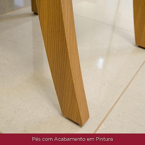 Kit 2 Cadeiras Milla Nature/marrom Amêndoa glide