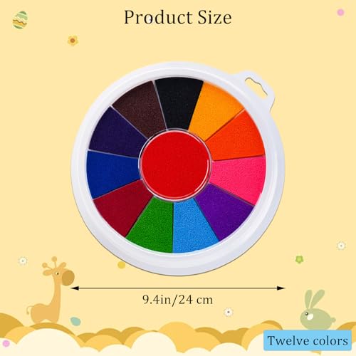 Sicheii 12 Colors Rainbow Ink Pad - Image 2