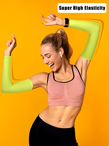 Image of Boao 10 Pcs UV Arm Sleeves Tattoo Cover | UV Sun Protection for Outdoor Activities, Stretchy Breathable Arm Sleeves, Cooling Compression for Sports Cycling Running