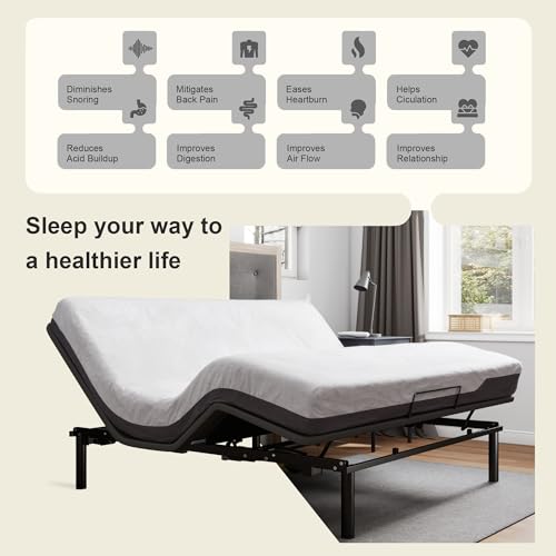Goldoro GD-ADJ Ergonomic King Size Adjustable Bed Base thumb #4