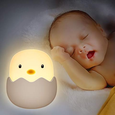Luz Nocturna Bebé, LED Silicona Lámpara de Polluelo Cover
