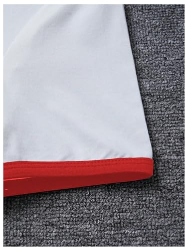 WDIRARA Girl's Cherry Graphic Contrast Trim T Shirt Crew Neck Short Sleeve Tee Y2k Crop Top4