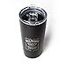 Jack Daniel's Officially Branded Sleek Stainless Tumbler - Clear and Acrylic Pressure Lid with Slider Lock – 20 ounces