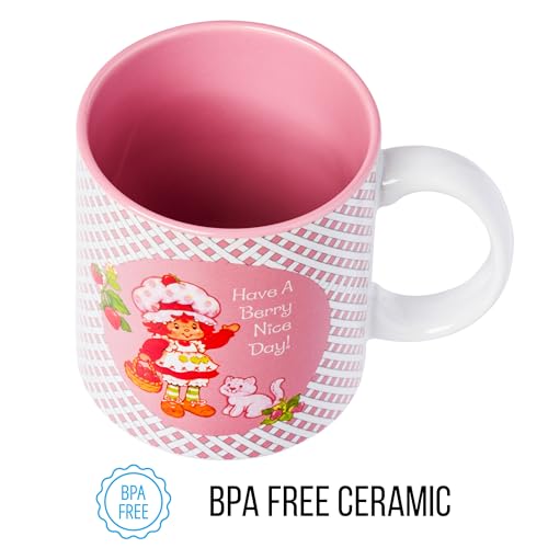 Taza de cerámica Strawberry Shortcake 20oz Silver Buffalo miniatura 6