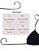 COLO Women Triangle Bikini Top Push up Padded V-Neck Lace-up Basic Swimsuit Top Black White Red