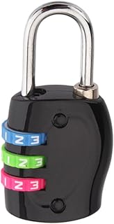 Uonlytech Mochila Mala Bloqueio De Bagagem Para Viagens 3 Dial Bloqueio Mochila Combinação Bloqueio Mala Senha Cadeado Fechadura Da Porta Pequeno