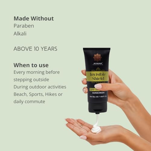 Image of Invisible Shield SPF 50 Sunscreen, 50ml, Ultra-Light Gel Formula