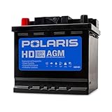 Polaris Heavy Duty AGM Battery for Highly Accessorized Vehicles, Part 4081481, Fully Sealed Leak-Proof and Vibration Resistant, Charges Faster and Holds Charge Longer in All Conditions, Made to Fit