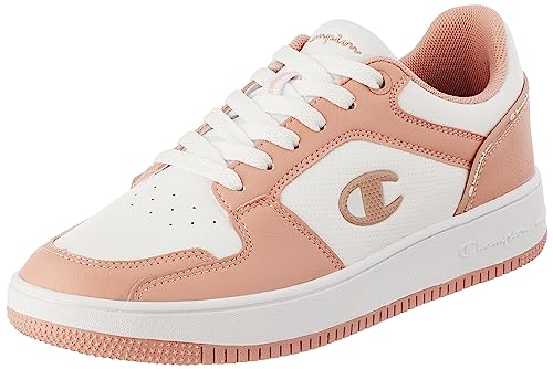 Fodera: Sintetico Champion Rebound 2.0 Low W, Sneakers Donna, Bianco/Rosa (WW019), 39 EU