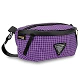 ウェストポーチ ショルダーポーチ 腰袋 登山用ポーチ 小物入れ キレイに収納できる 軽量 耐摩耗性 撥水 釣り キャンプ 旅行 買い物 アウトドア (ダイニーマ, パープル)