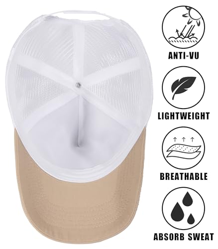 Image of American Flag Trucker Hat,USA Hat for Men Women Snapback Baseball Cap Adjustable Breathable Mesh Side Durable Hats