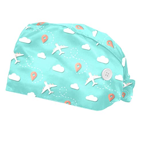 Chapeaux de travail Airplane Pattern JDEZ pour éliminer la chaleur au bureau