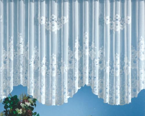 heimtexland Gardinen Jacquard Store mit Kräuselband weiß...