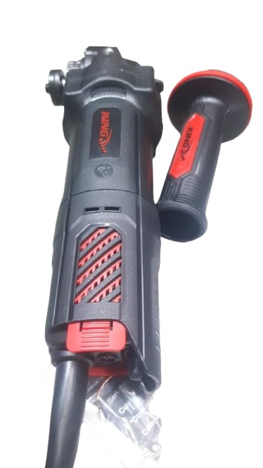 Image of KING POWER Angle Grinder KBS-713, 1100W Motor, 100mm Disc, with Side Handle and Grinder Kit, for Sariya Cutting
