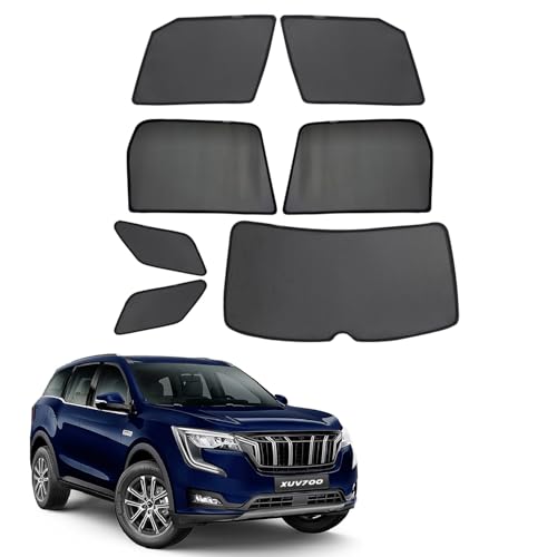 Image of XUV700 Magnetic Sun Shades /Curtains - Set of 7pcs Suitable for XUV700 2021 Onwards