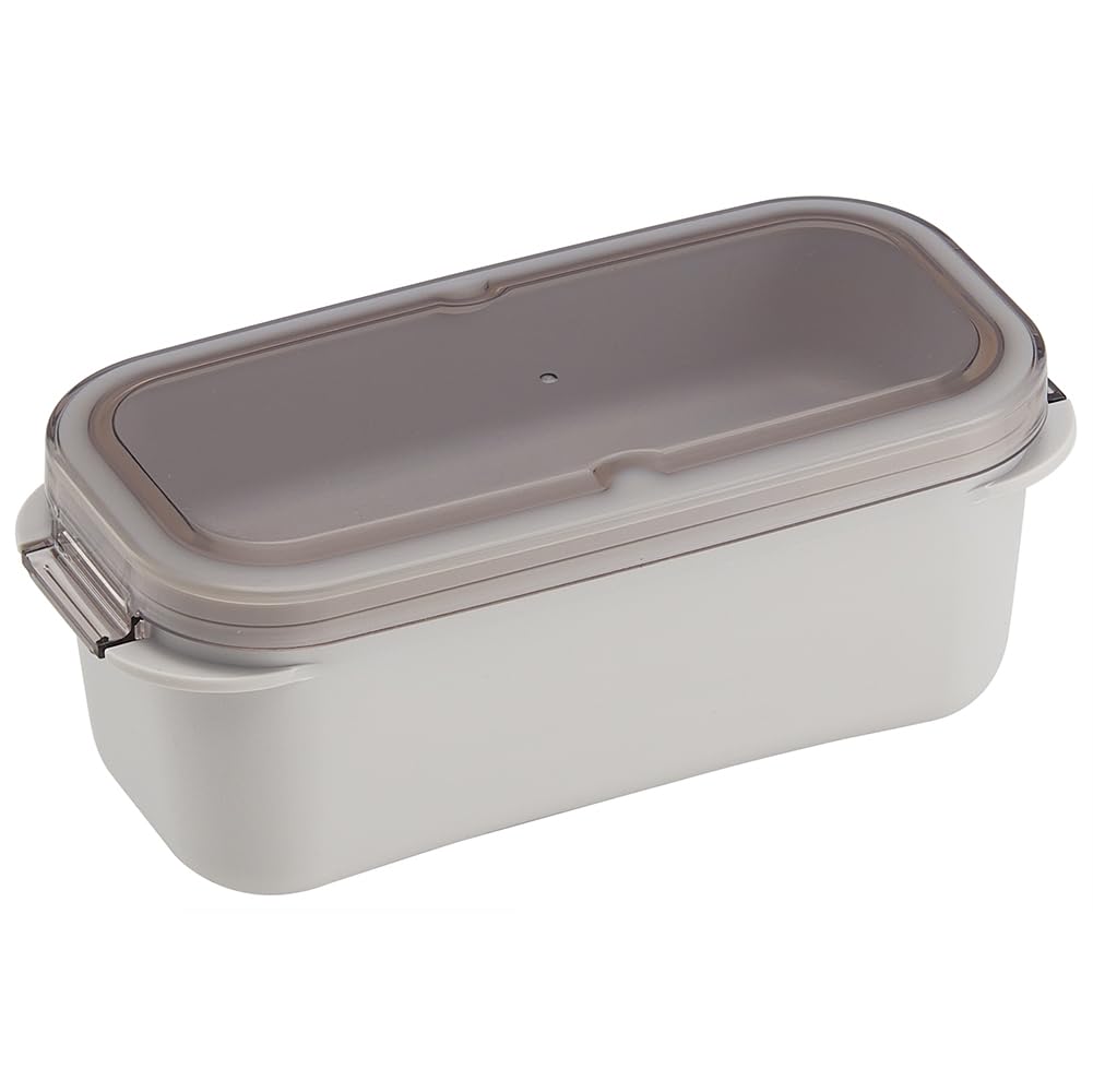 Skater PALB6-A 2-Tier Lunch Box, 20.4 fl oz (570 ml), Integrated Gasket, Easy to Clean, Dishwasher Safe, Microwave Safe, Made in Japan, Sand White : Home & Kitchen