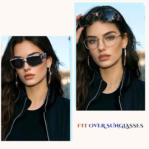Image of LVIOE Over Glasses Sunglasses Wrap Around Polarized Sunglasses for Men Women Fit Over Prescription Glasses with UV Protection