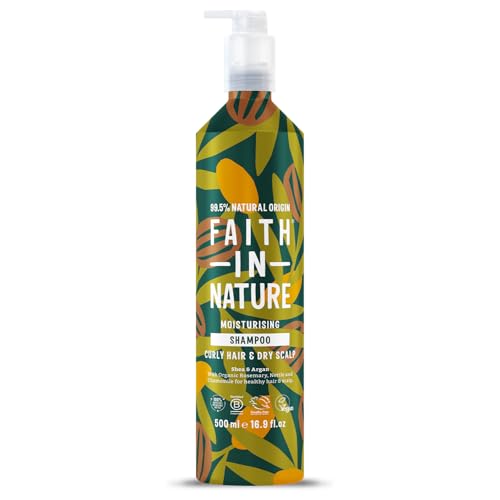 Faith In Nature - Natural Shampoo Aluminium Bottle - Vegan & Cruelty Free, No SLS or Parabens - 500ml, Shea & Argan