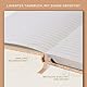 Beechmore Books Notizbuch liniert - A5, Kork-Design I Premium Hardcover Journal Buch aus veganem Leder, 120gsm creme Papier, inkl Geschenkbox, für Schriftsteller, Journalisten, Meetings & Studenten
