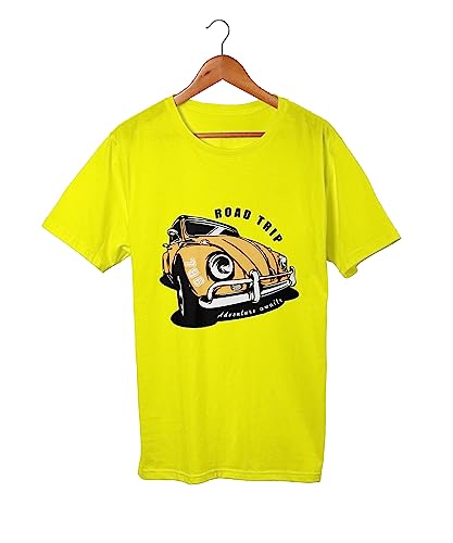 Image of Road Trip CAR 100% Cotton Round Neck Graphic Printed T Shirt for Men Women,Travel t Shirt,Adventure t Shirt