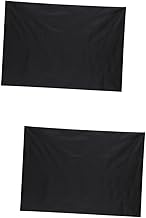 IMIKEYA 2 Peças Cortinas Pretas Para Janelas Cortinas Blackout Cortinas Blackout Cortinas Isolantes Cortinas Escurecimento De Sala Cortinas Blackout De Viagem Cortinas Pretas Para Janelas