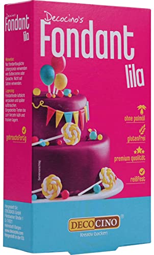 Decocino Fondant Lila 250 g ideal zum Verzieren...