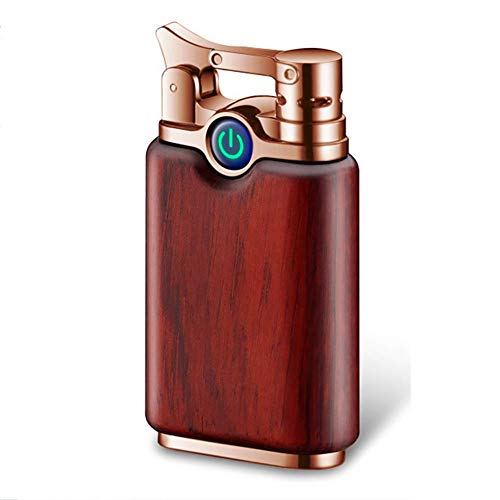 Briquet à arc en bois de santal : l'élégance coupe-vent rechargeable par USB