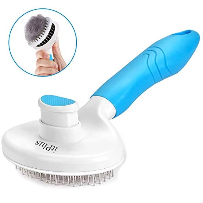 Cat Grooming Brush, Pets Skin Friendly Self Cleaning Slicker Massage Brushes for Shedding Dogs Cats Hair Gentle Remove Loose Undercoat with Long or Short Hairs for All Fur Type- UPGRADED-5yJSOFTm