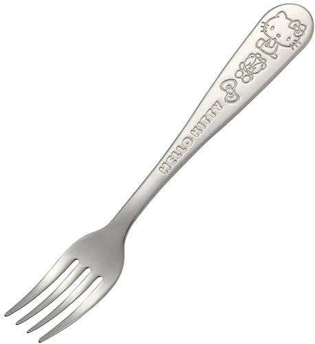 Skater FS1C-A Stainless Steel Fork for Adults, Engraved Hello Kitty Sanrio