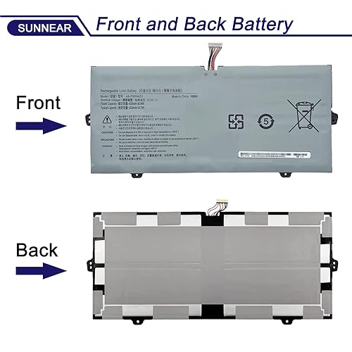 Image of AA-PBRN4ZU Battery Compatible with Samsung Galaxy Book Flex 930QCG 930QCJ 930XCJ NP930QCG-K01 950QCG-X01 950QCJ 950XCJ NP950QCG NP950QCG-K01US 15.4V 4350mAh 66.9Wh 4-Cell