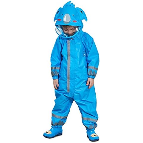 Adorel Boys Waterproof Puddle Suit with Hood Cover