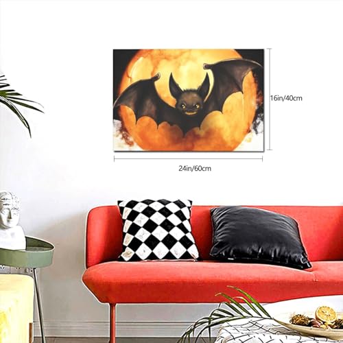 Images sur toile pour salon moderne thème Halloween format vertical - 3