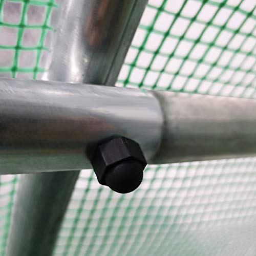 BRAST Serre de Jardin 6m2 (3x2) extrêmement stable : Tubes d’acier galvanisés et Film spéciale de protection grillagé 175 g/m2, aération optimale, montage rapide BRAST Serre de Jardin 6m2 (3x2) extrêmement stable : Tubes d’acier galvanisés et Film spéciale de protection grillagé 175 g/m2, aération optimale, montage rapide