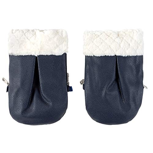 Manoplas para Carrito Polipiel y Pelo MAYORAL color NAVY