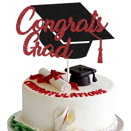 Decorazione per Torta di Laurea Graduation Cake Topper Congrats Grad