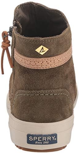 Sperry Womens Crest Lug Zone Suede Boots, Olive, 6 | Image 2