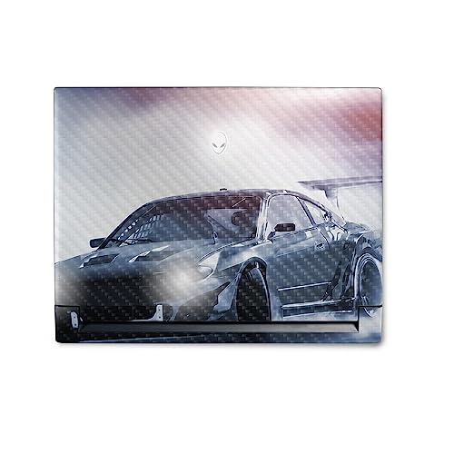Image of MightySkins Carbon Fiber Skin Compatible with Alienware M18 R1 (2023) Full Wrap Kit - Drift | Protective, Durable Textured Carbon Fiber Finish | Easy to Apply & Change Styles | Made in The USA