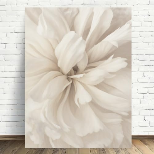 Cuadro floral blanco retro para transformar las paredes de tu salón u oficina 2